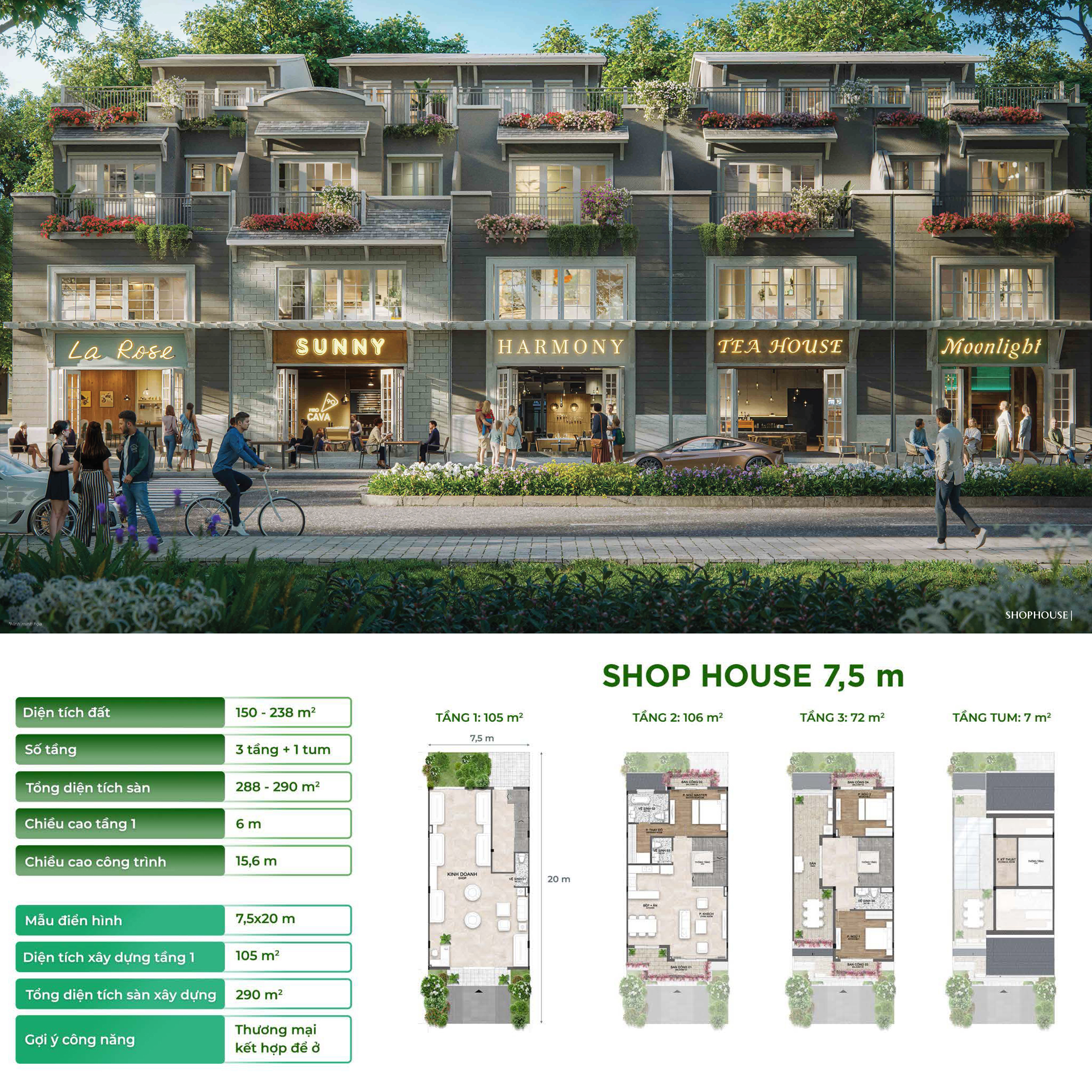 SHOPHOUSE 7,5M